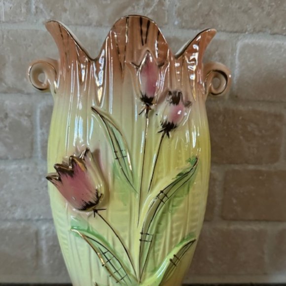Vintage ceramic tulip Vase - Picture 2 of 9